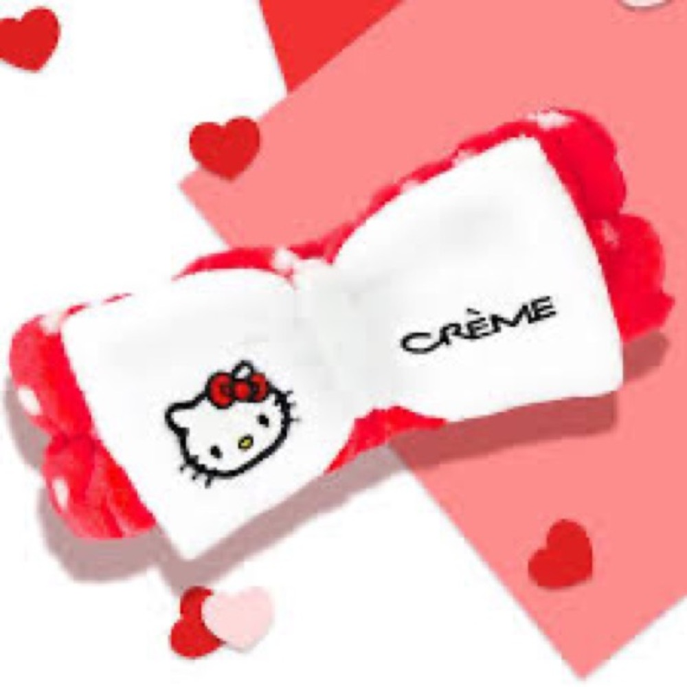 New Hello Kitty Plush Spa Headband